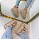 FLOWER SNEAKER R150 - KHAKI