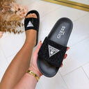 GUESS SPARK BEACH SLIPPER E6GZ16BB00F - JBLK BLACK