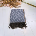 LIU JO LOGO SCARF/SHAWEL 2F6031-T2742 - DENIM