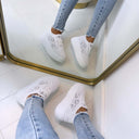 PLATEAU LACE SNEAKER PC308 - WHITE