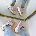 STEVE MADDEN POSSESSION-E SNEAKER 0033 - PASTEL MULTI
