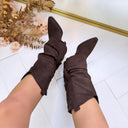 BOTTES À TALON ÉPAIS SEMELLE CRANTÉE DES8098