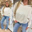 GUESS YAYOI HOODIE SWEATER V6RQ03KD761