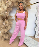 UNIQUE THE LABEL GIGI TOP - BUBBLEGUM