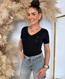 GUESS NEW MINI LOGO T-SHIRT W6YI13K3853 - JBLK BLACK