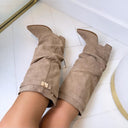 BOTTES À TALONS DAISY DES8528 - MARRON/PU