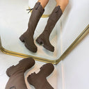 *SALE* ZIP BASIC BOOT XJ-975 - KHAKI