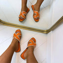 *SALE* CHANNA SLIPPER GQ8-069 - ORANGE