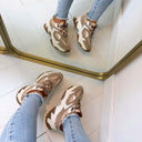 STEVE MADDEN AMPLE SNEAKER 9804 - LT BLUSH MULTI