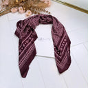 LIU JO LOGO FOULARD 2F6060-T2745 - RED AUBERGINE