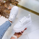 PLATEAU LACE SNEAKER PC308 - WHITE