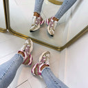 STEVE MADDEN SNEAKER SEDGWICK 5441 - PINK/GOLD