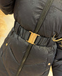 GUESS NEW IMMA LOGO MIDI WINTERJACKET W6BL50W4144 - BLACK