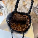 FURRY SHOPPING BAG EC60317 - BLACK