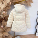 GUESS NEW IMMA LOGO MIDI WINTERJACKET W6BL50W4144 - G1E0 CREME