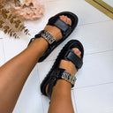 GUESS PLAIN SANDALE FLJFBLELE03 - BLACK