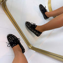 ANNE FRINGE SLIPPER AQ212 - BROWN