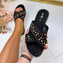 STUDS SPARK SLIPPER 9838 - BLACK