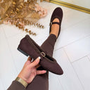 ANNE FRINGE MOCASSIN AQ212 - MARRON