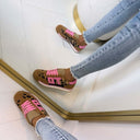 LEOPARD SNEAKER 8-515 - PINK