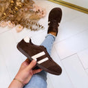STRIPE SNEAKER 9863 - BROWN