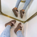 STEVE MADDEN ASIEL SNEAKER 5159 - TAUPE SUEDE