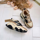 *LAATSTE MAAT 36* STEVE MADDEN PROGRESSIVE SNEAKER 0096 - KHAKI/BLACK