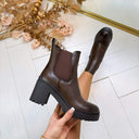 ELINE HAKBOOT DES620P - BRAUN/PU