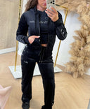 PULL COL MONTANT GUESS OLYMPE V4YQ05KCAY2 - NOIR