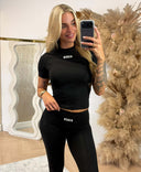 UNIQUE THE LABEL NENA T-SHIRT MANCHES COURTES NOIR