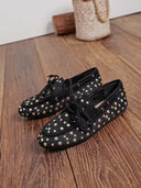 ANNE FRINGE SLIPPER AQ212 - BROWN