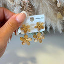 FLOWER EARRING QY0009 - GOLD