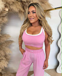 UNIQUE THE LABEL GIGI TOP - BUBBLEGUM