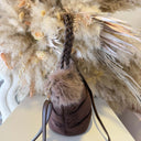 FURRY SHOPPING BAG EC60317 - COFFEE