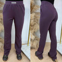 UNIQUE THE LABEL MOLLY PANTS DEEP BERRY