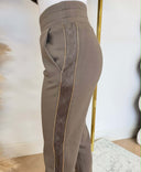GUESS NEW VICTOIRE SCUBA PANTS W6YB14K4365 - A11Q TAUPE