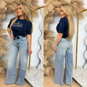 GUESS MARTINA KNOOP TEE V6RI14I3Z14 - G7R1 NAVY