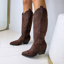 YANA STIEFEL DE1167 - BROWN/SUE