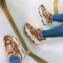 STEVE MADDEN POSSESSION SNEAKER 4652 - LEOP/TAN