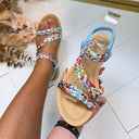 GEFLOCHTEN SANDALE AM319 - BLUE