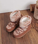 PRINTY FLUFFY  BOOT LT33-93 - L. BROWN