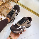 STEVE MADDEN FRONT ROW SNEAKER 5848 - CHO BRN MULTI