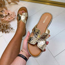 LOVY DETAIL SLIPPER CQ-007 - GOLD
