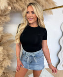 GUESS CHARA SS T-SHIRT V6YI02K4259 - BLACK