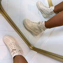 GUESS 4G LOGO BOOT FLTO2LFAL10 - BEIGE