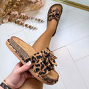 DOPPELSCHLEIFEN-PANTOLETTE 3890 - LEOPARD