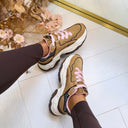 BUFFALO JUMP ONE SNEAKER 18373 - CREAM/ROSE