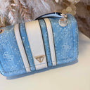 GUESS NOELLE II CONVERTIBLE XBODY FLAP BAG DL967221 - DENIM/LOGO