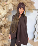 GUESS FURRY KNITTED BEANIE AW5633POL01 - BTC BROWN