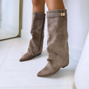 VEGAS SUEDINE STIEFEL DES8076 - KHAKI/SUE